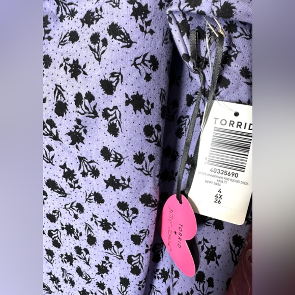 $69 Sz 4x fits 3x 4x ⭐️ NEW WITH TAG Betsey Johnson for Torrid Foxy Mini Dress - Picture 10 of 12
